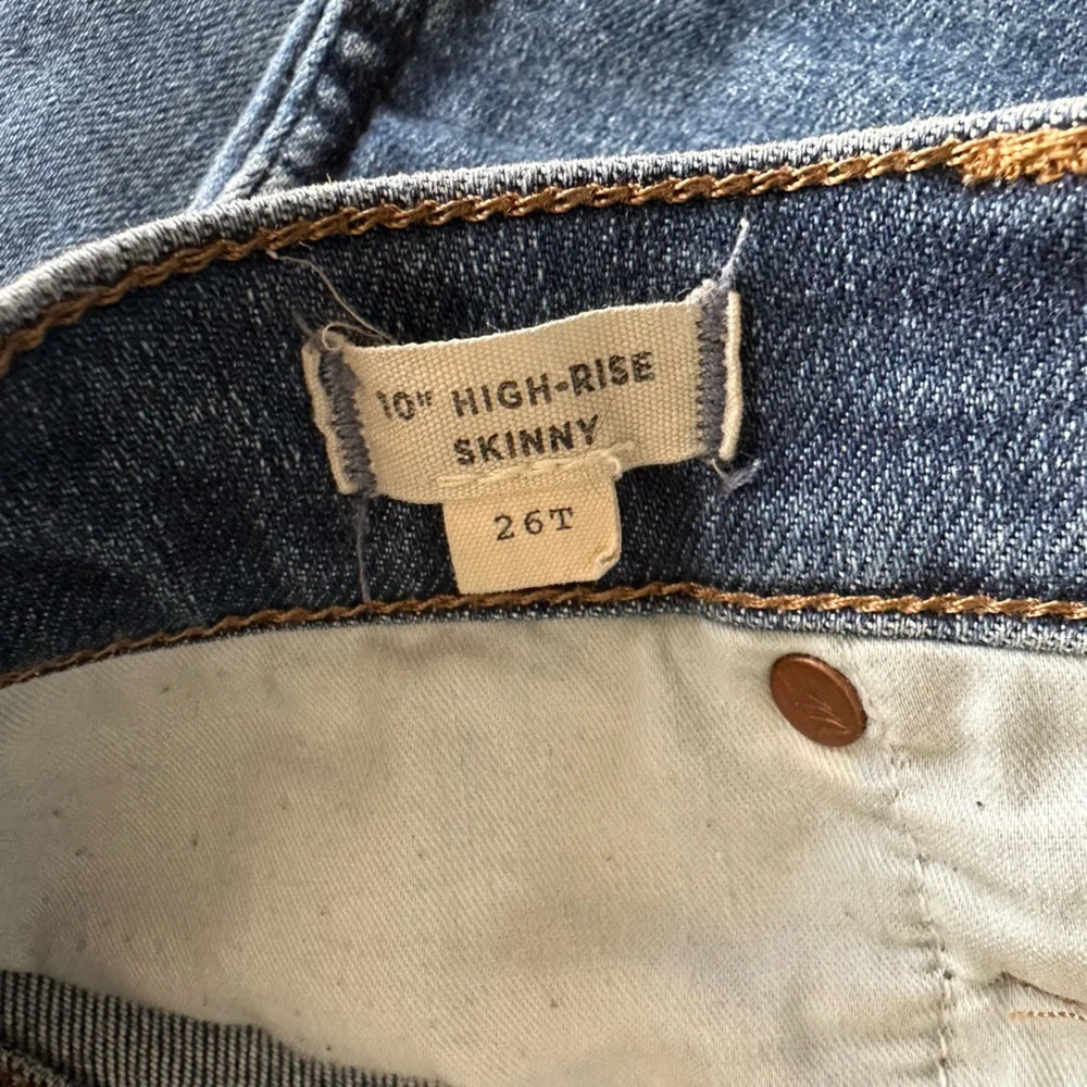 MADEWELL• Women’s 10” High Rise Skinny Size 26 Tall - Picture 5 of 7